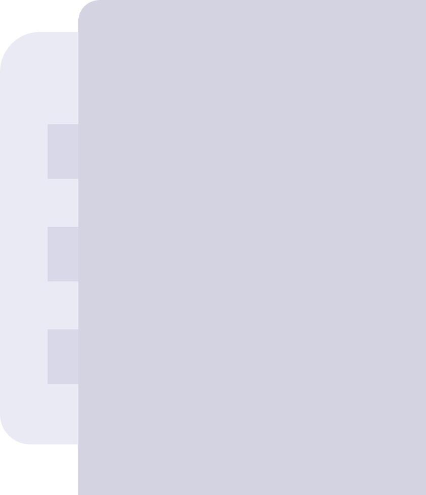 A white folder with a black cover vector
