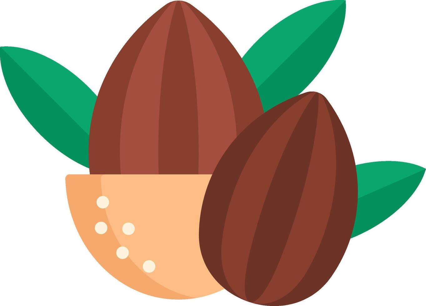 Almond illustration design vector