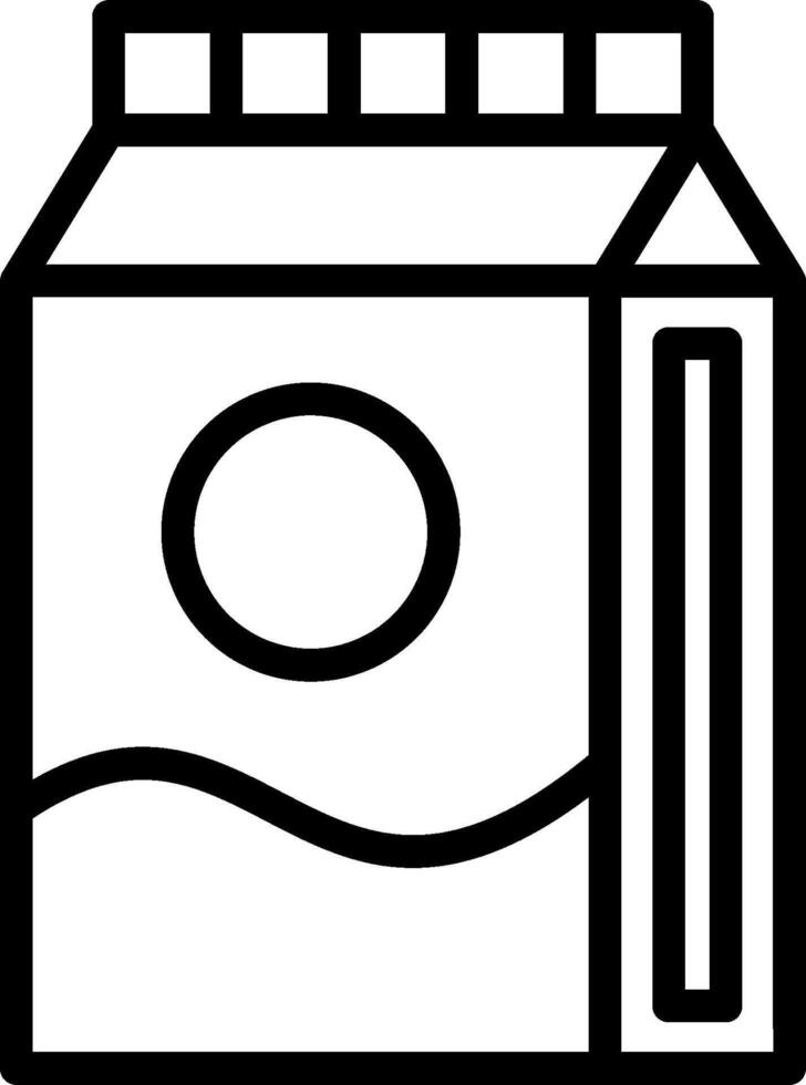 Milk carton icon vector