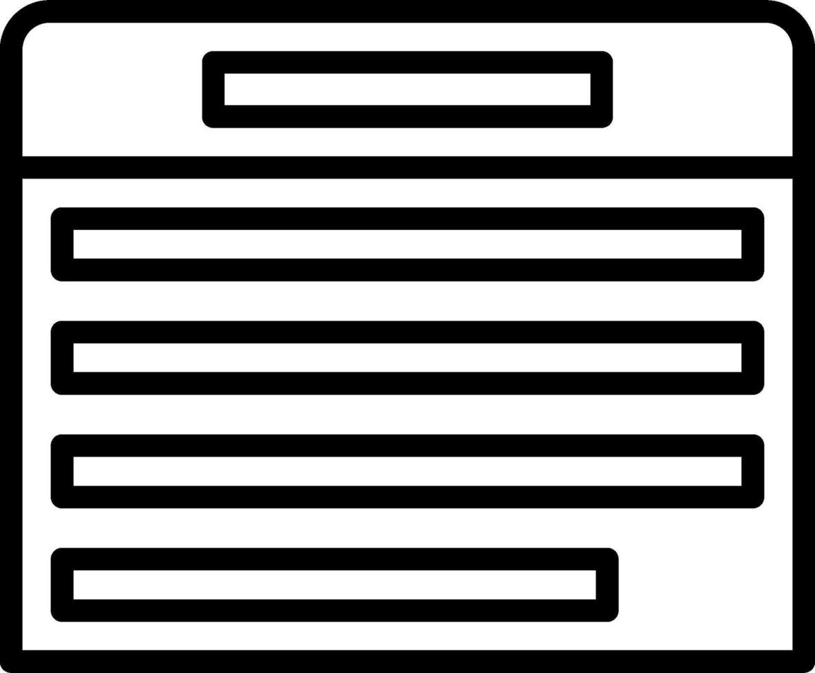 A black and white icon of a document vector