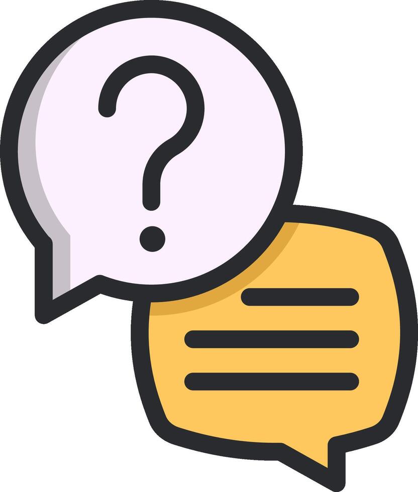 Question mark speech bubble icon illustration design vector