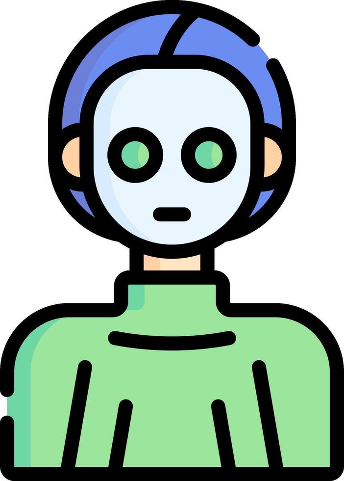 A person with a mask on their face vector