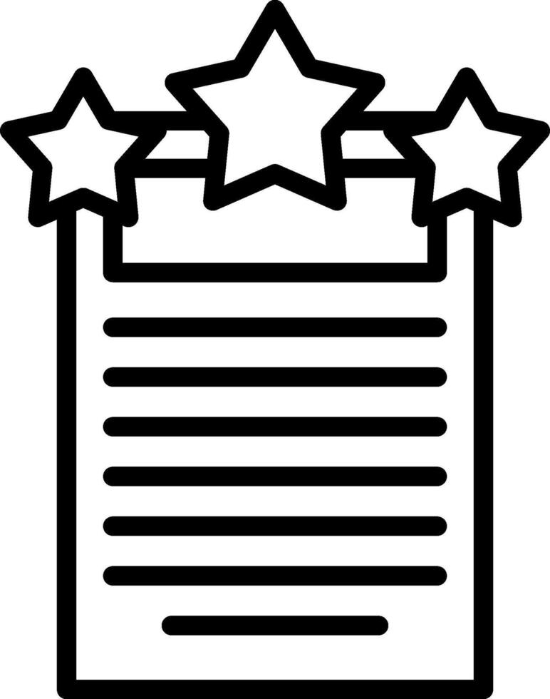 A star rating icon on a white background vector