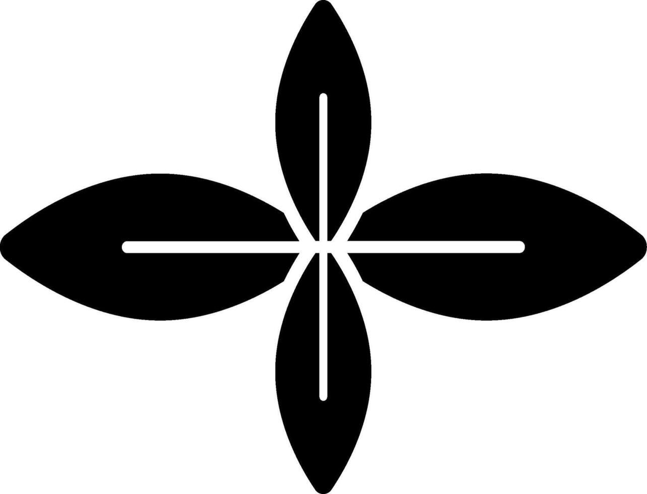 A black and white image of a cross vector