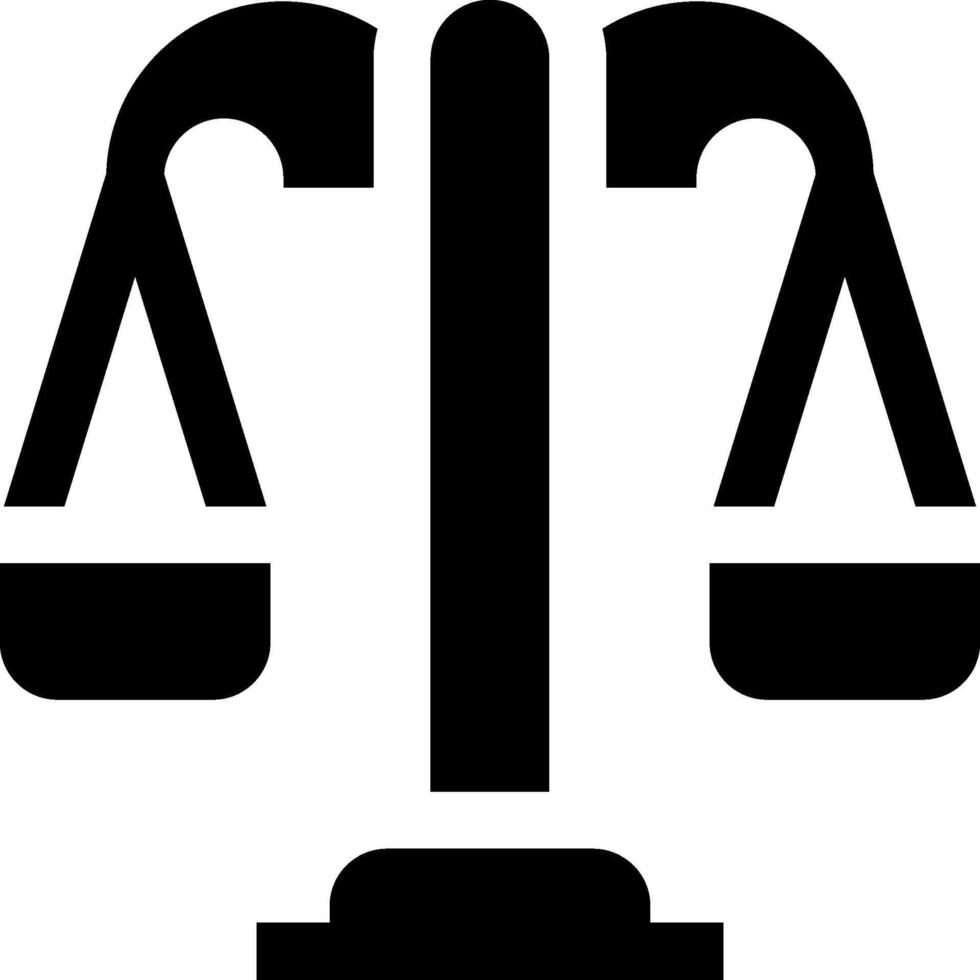 The scales of justice icon vector