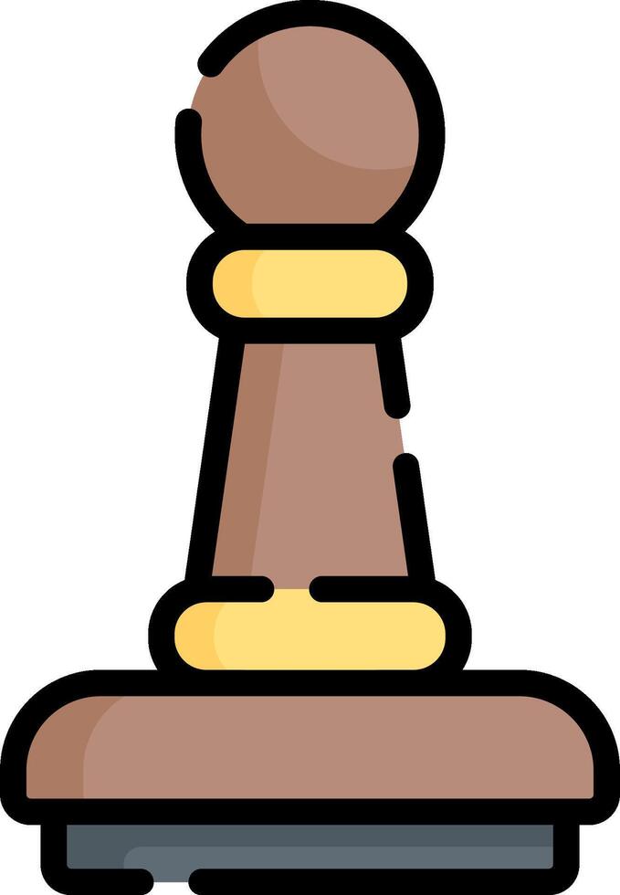 Chess piece icon illustration vector