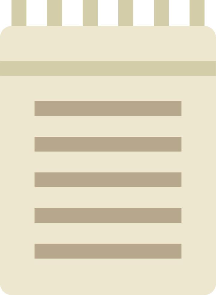 A notepad with a pen on it vector