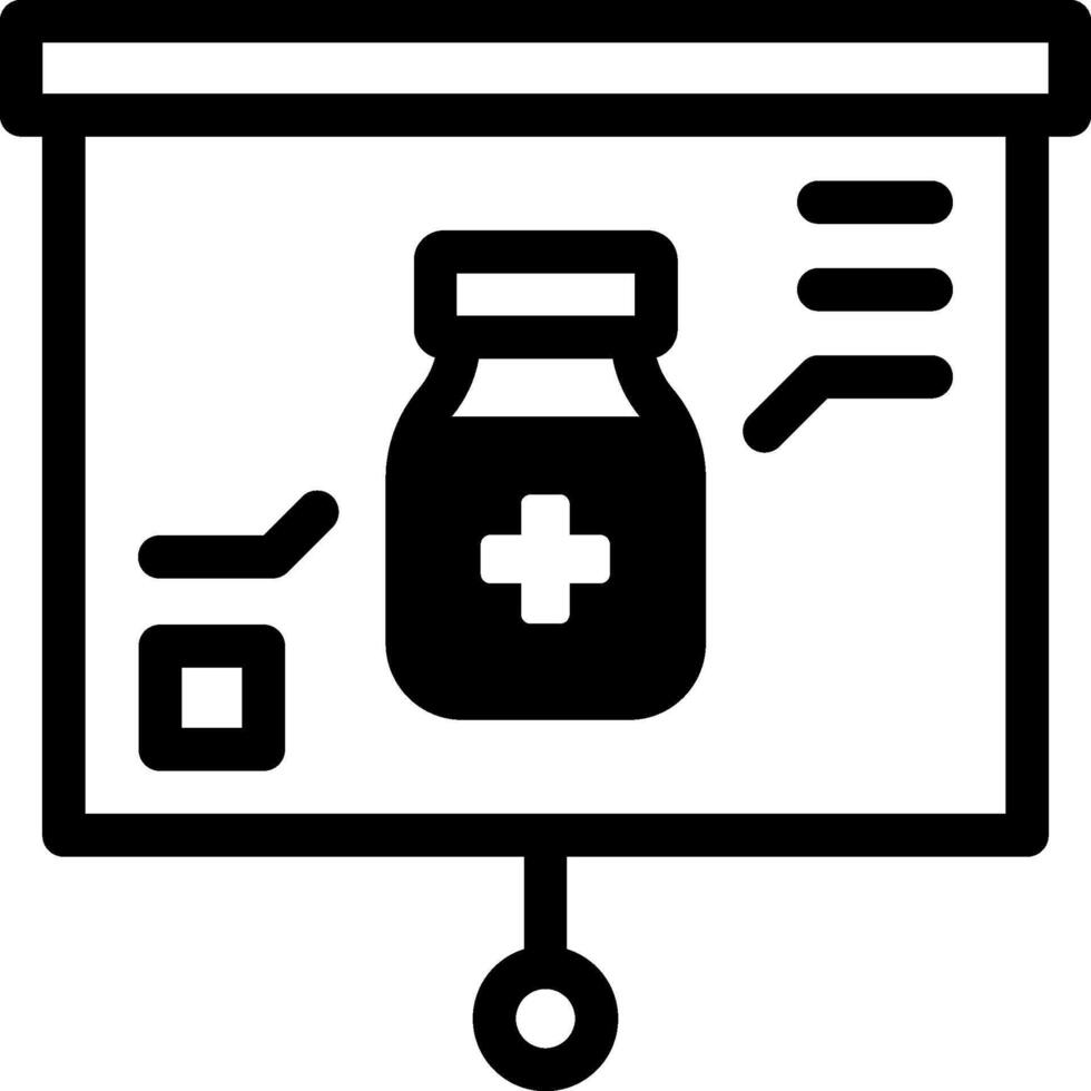 A black and white image of a medicine bottle vector