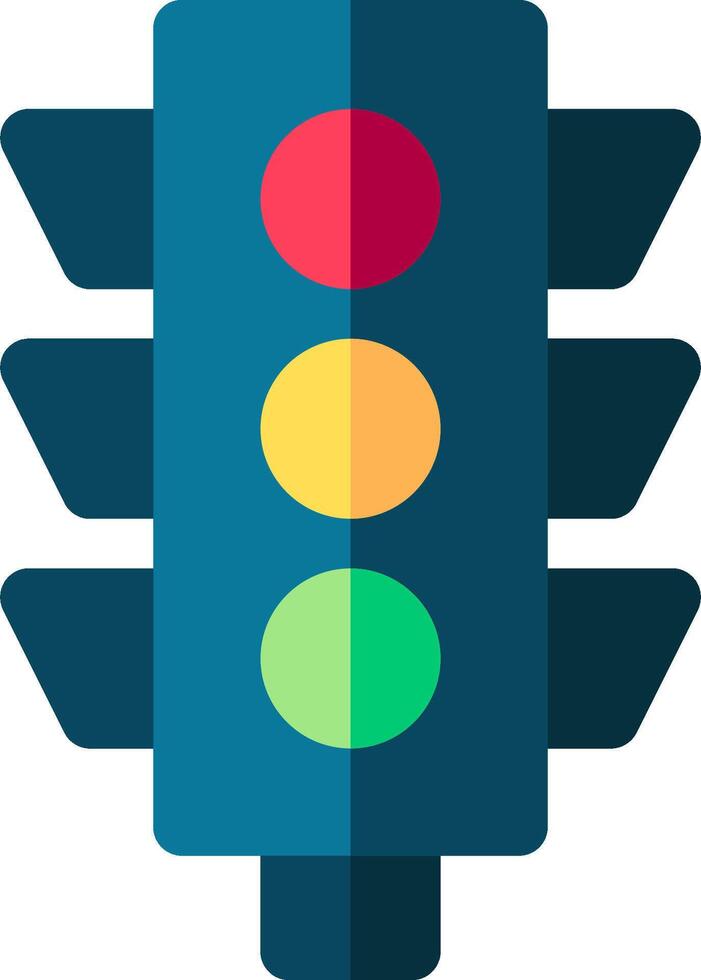 Traffic light icon vector