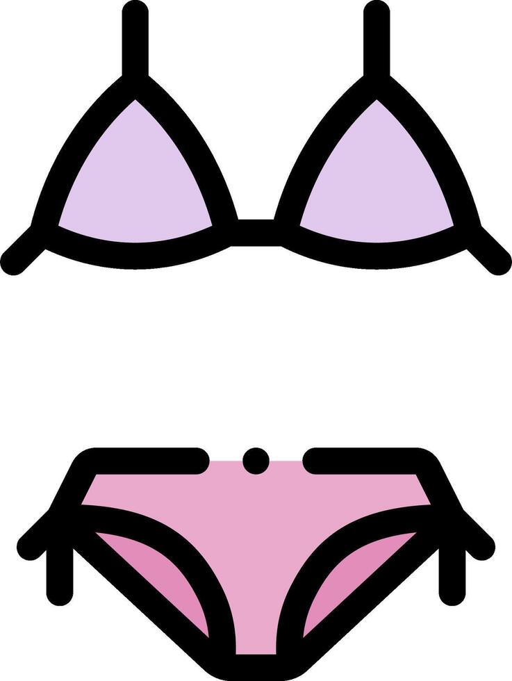A bikini and a pair of panties vector