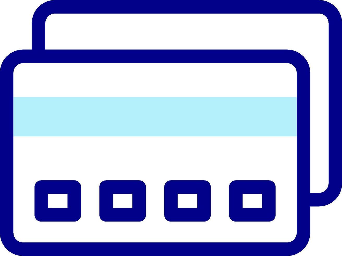 A blue and white icon of a computer vector