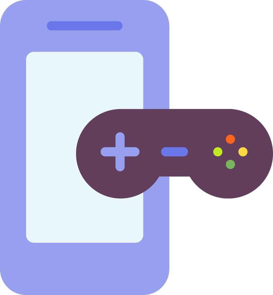A smartphone with a game controller and a controller vector
