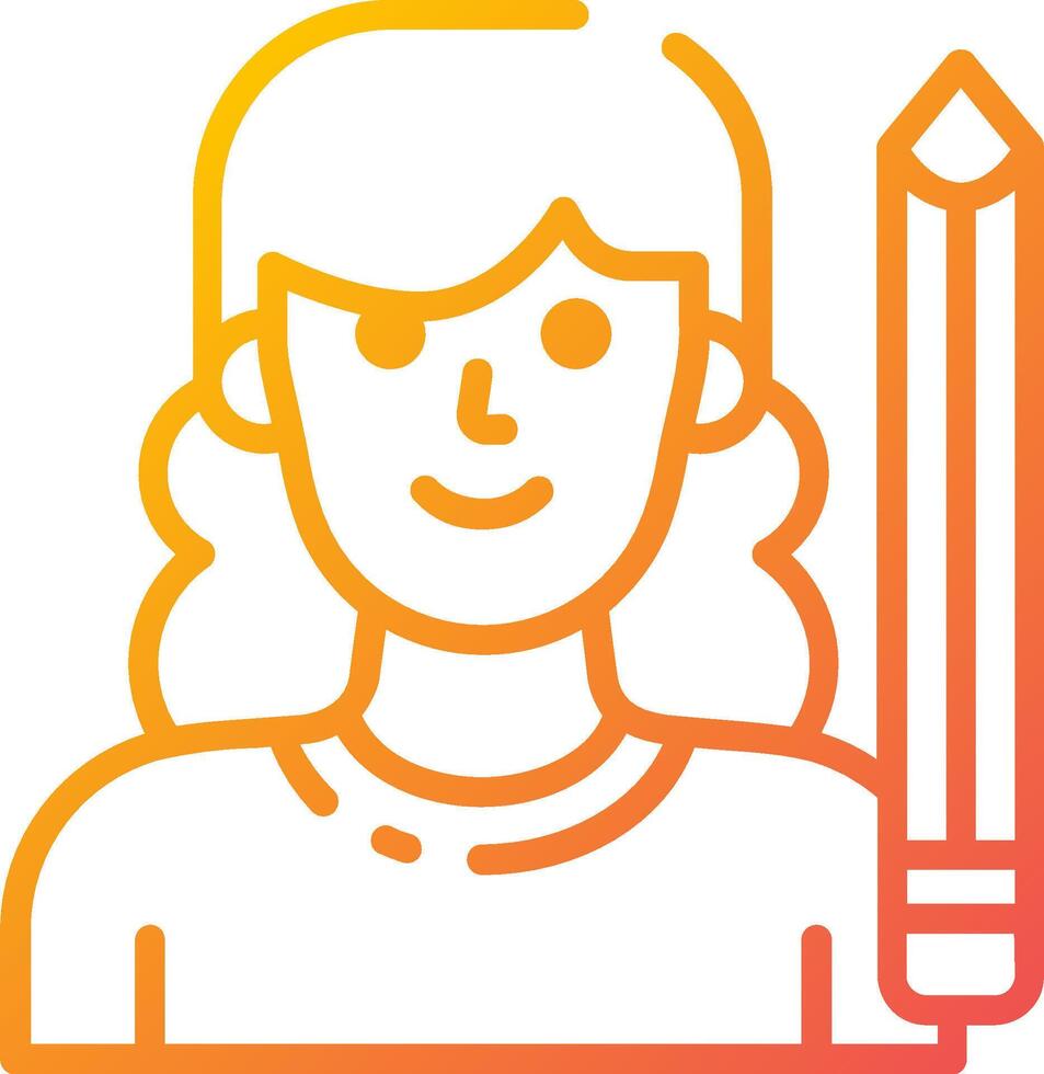 A woman holding a sword and a shield vector