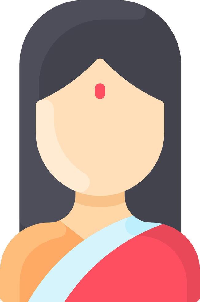 Indian woman avatar avatar icon vector
