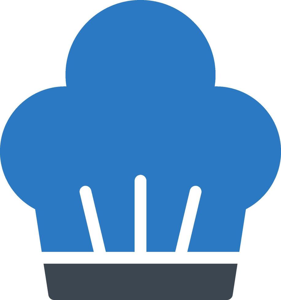 A chef hat icon on a white background vector