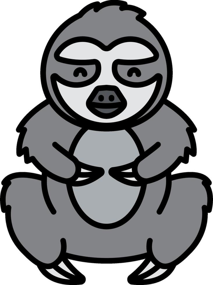 Sloth illustration design vector
