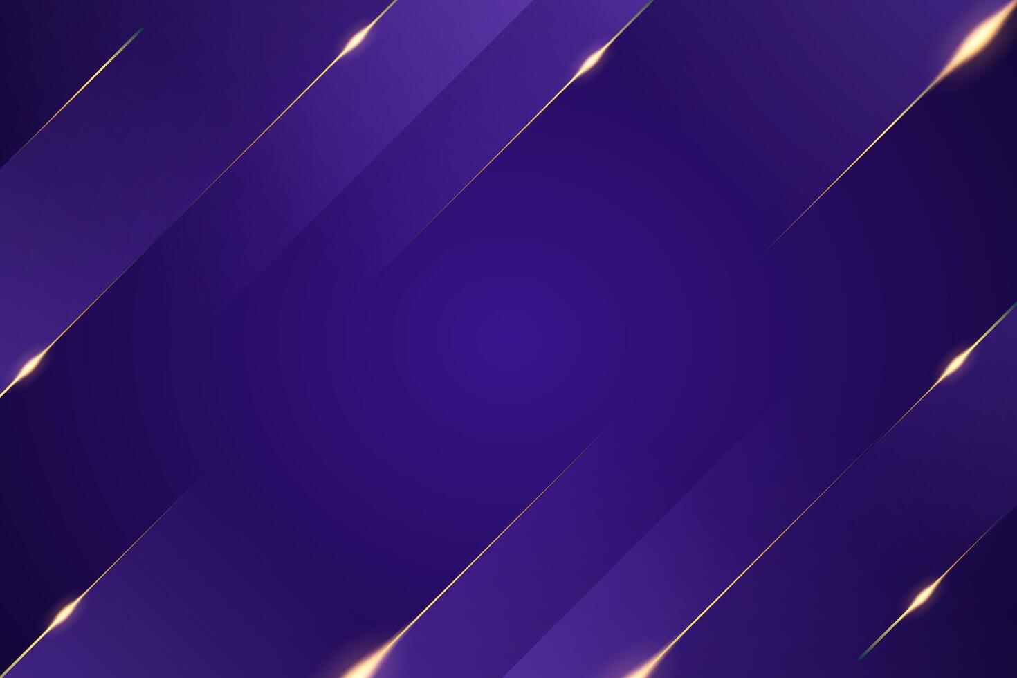 Luxury gradient purple with line gold background vector