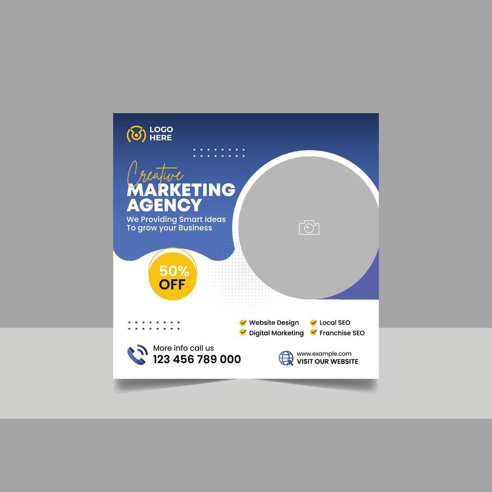 Digital Marketing Social Media Banner vector