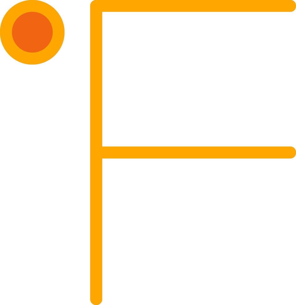 Fahrenheit Orange Filled Icon vector