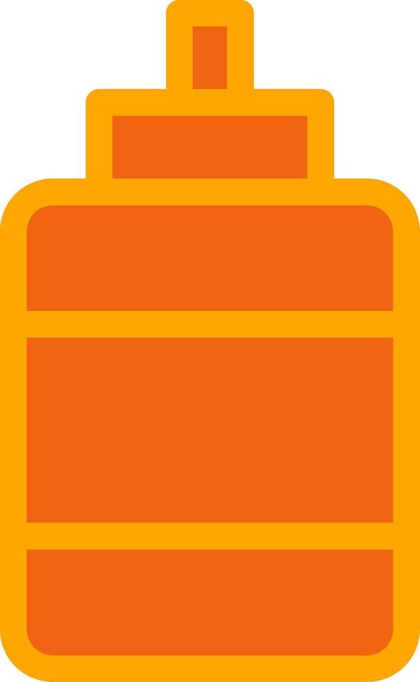 Ketchup Orange Filled Icon vector