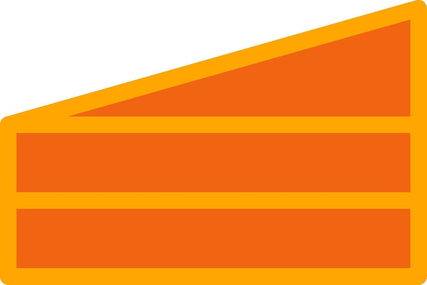 Sandwich Orange Filled Icon vector