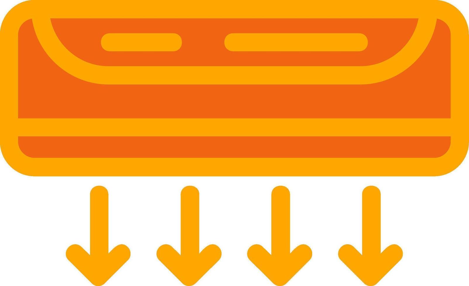 Ac Orange Filled Icon vector