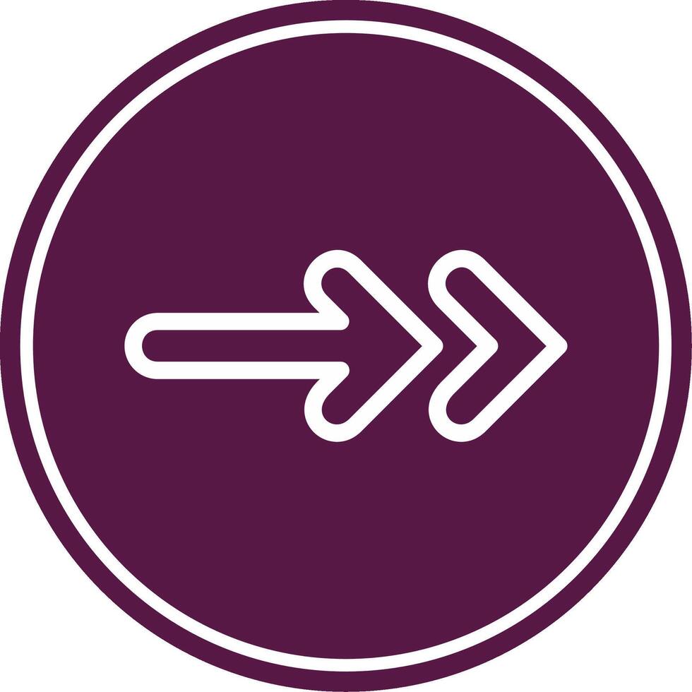 Next Line Circle Icon vector