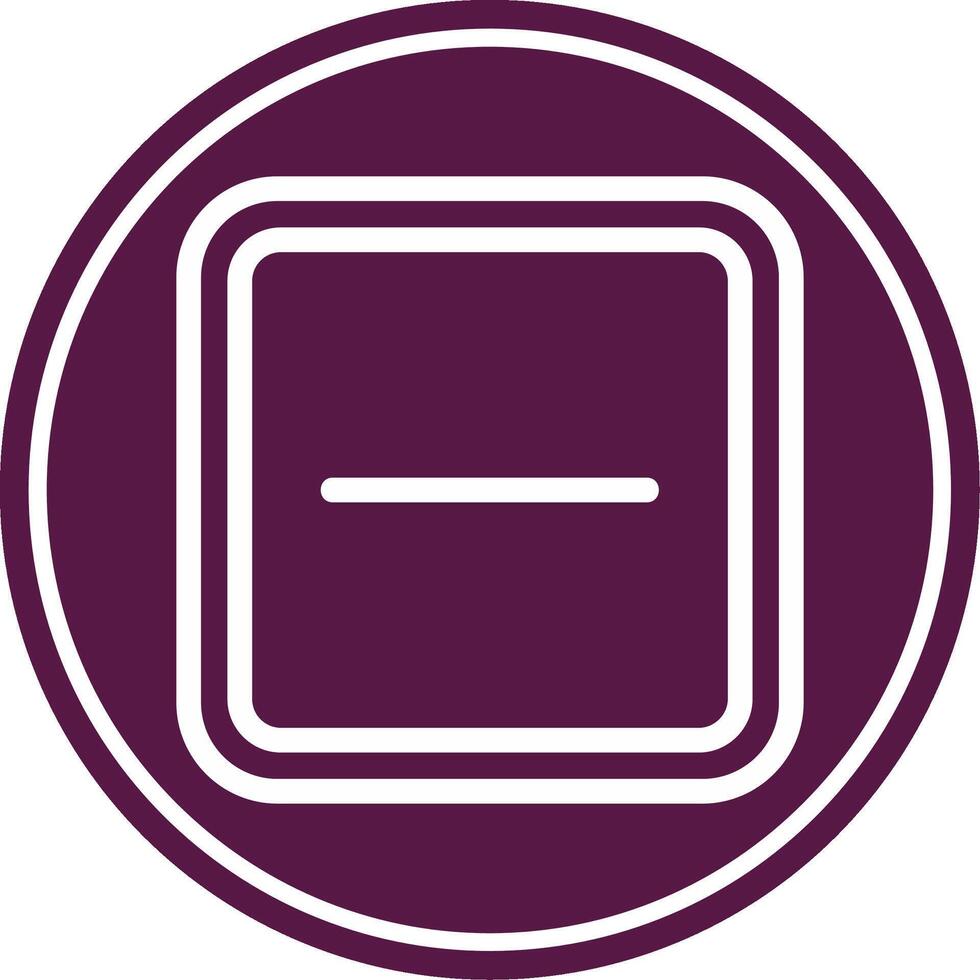Minus Line Circle Icon vector