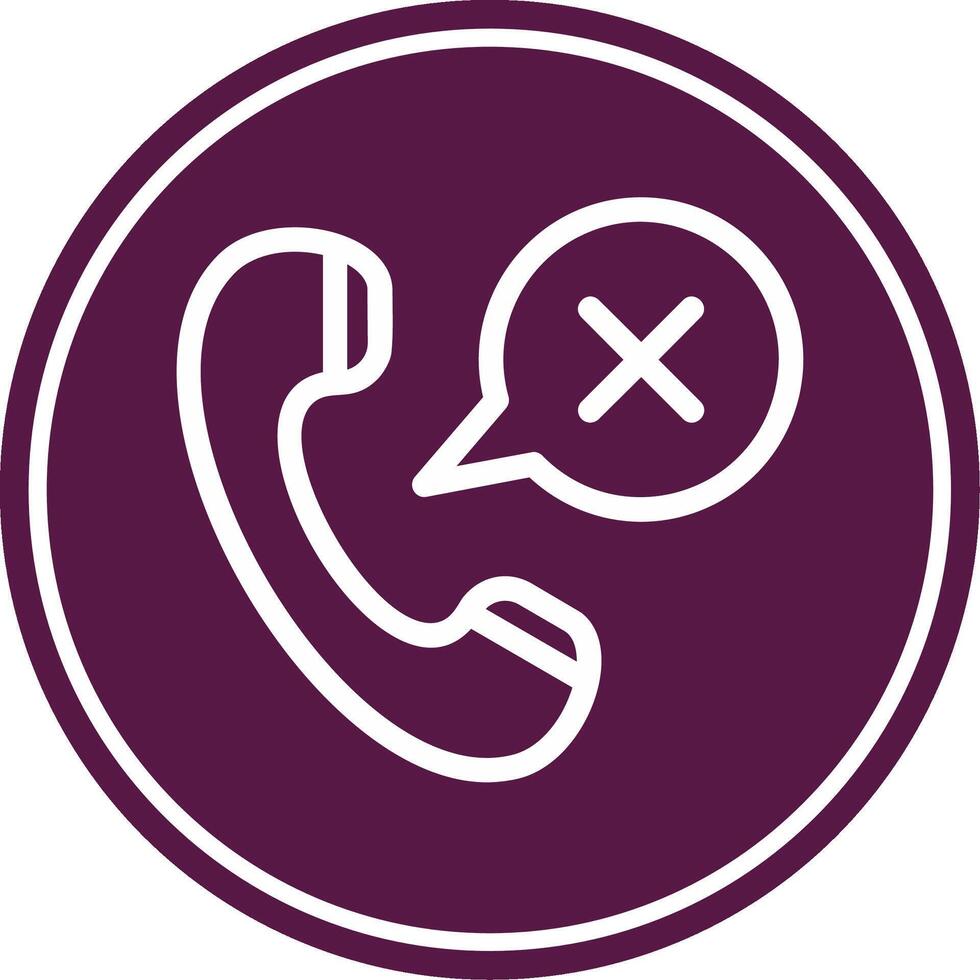 Emergency Call Line Circle Icon vector