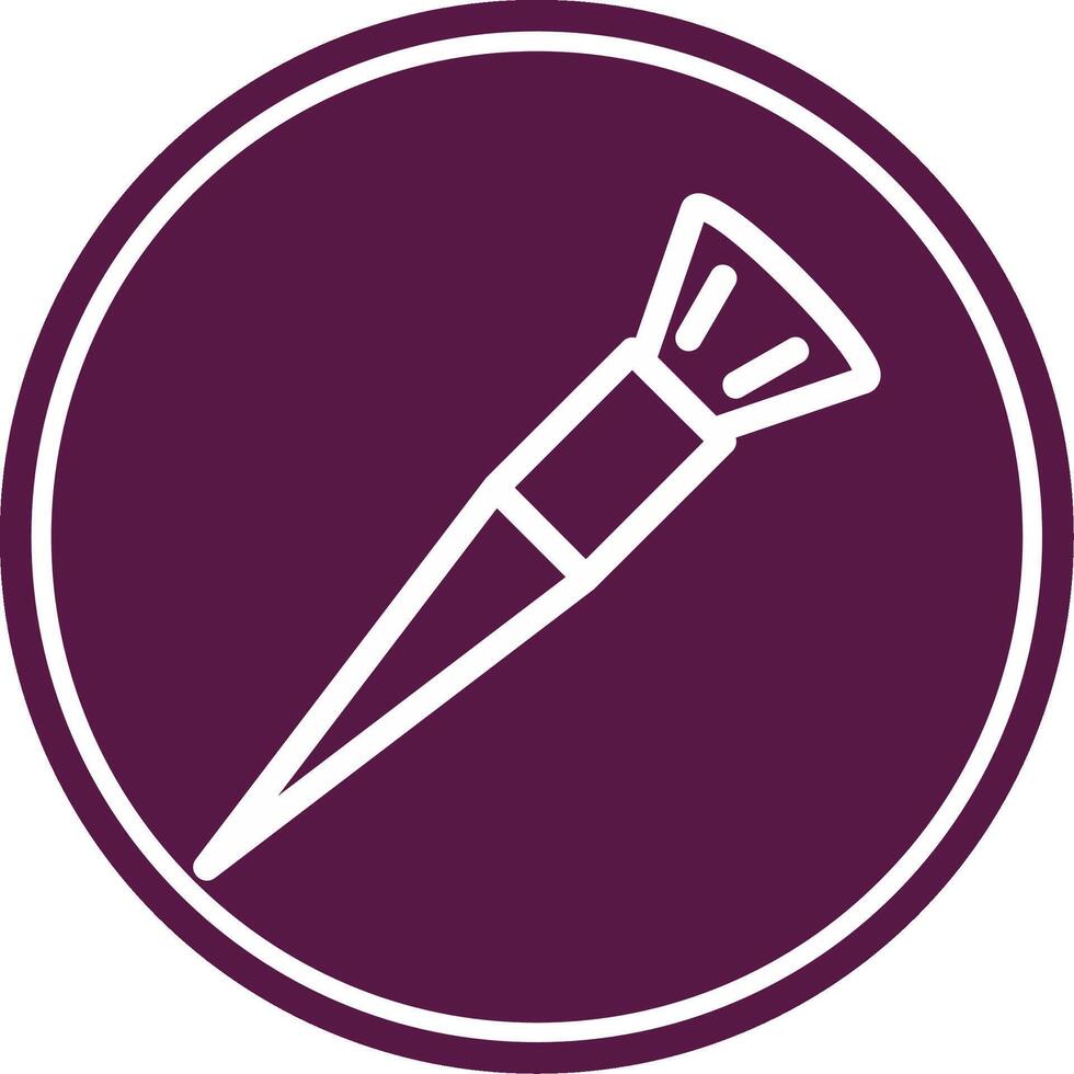 Mackup Brush Line Circle Icon vector
