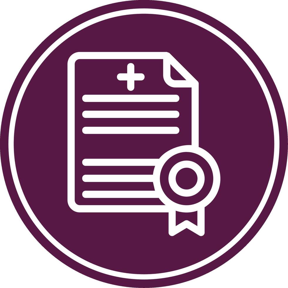 License Line Circle Icon vector