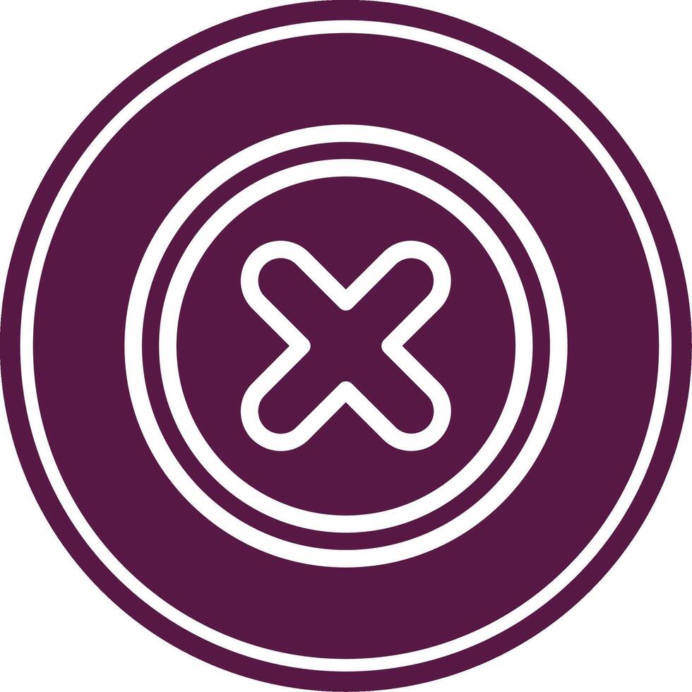 Cancel Line Circle Icon vector