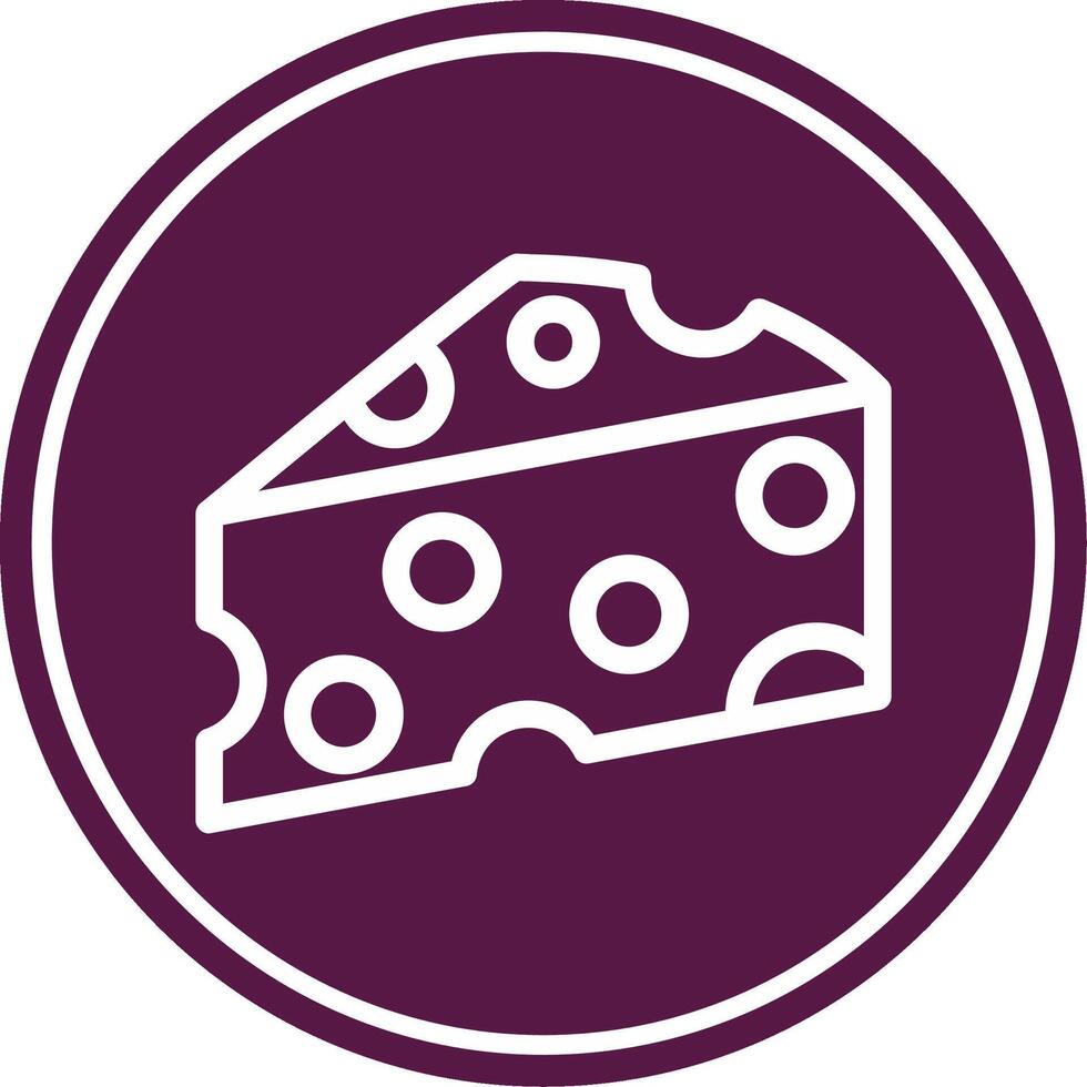 Cheez Line Circle Icon vector