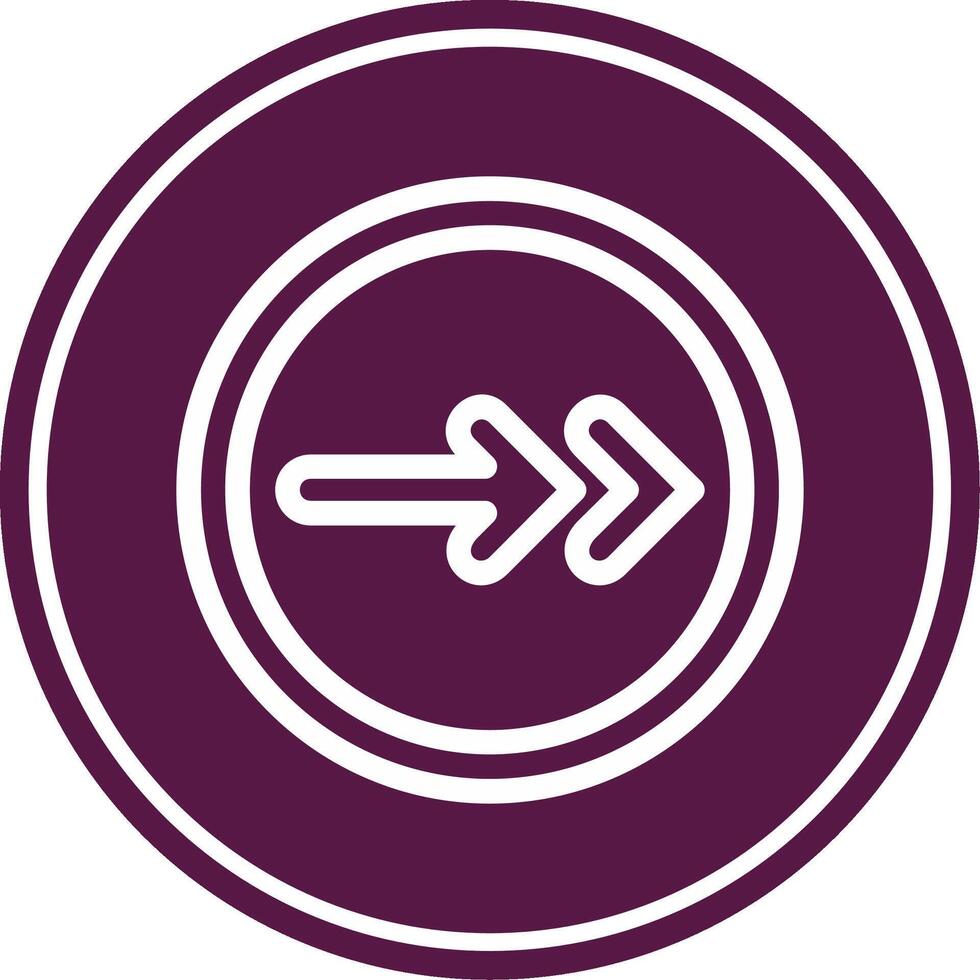 Next Line Circle Icon vector