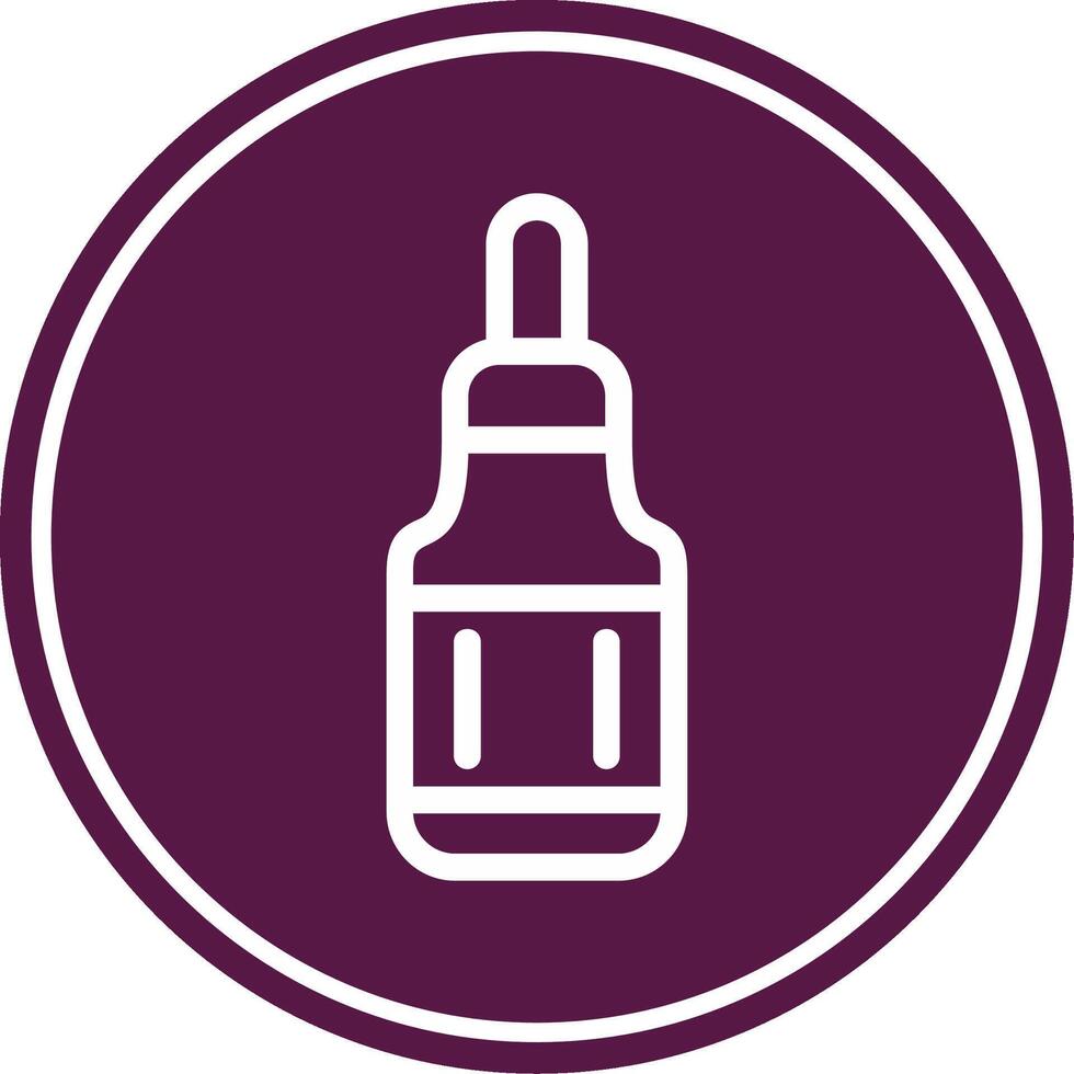 Serum Line Circle Icon vector