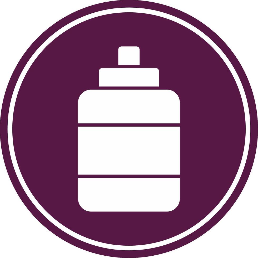 Ketchup Glyph Circle Icon vector
