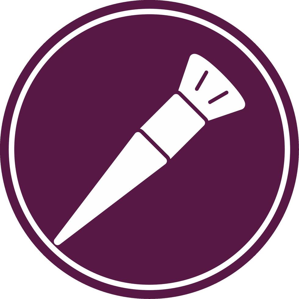 Mackup Brush Glyph Circle Icon vector