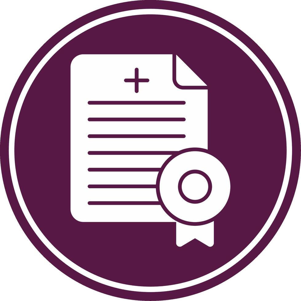 License Glyph Circle Icon vector