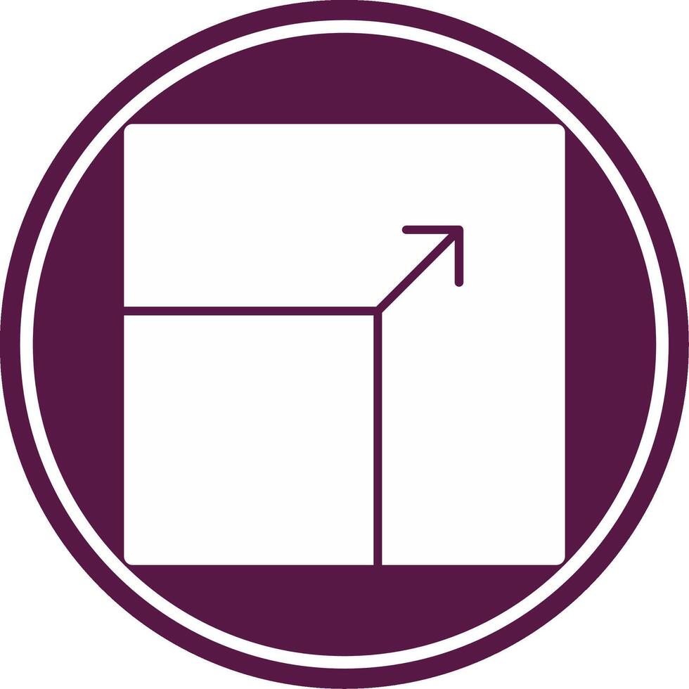 Maximize Glyph Circle Icon vector