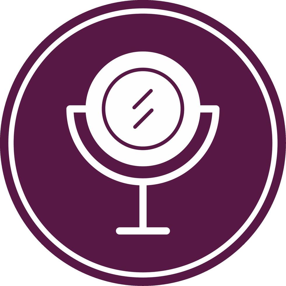Mackup Mirror Glyph Circle Icon vector