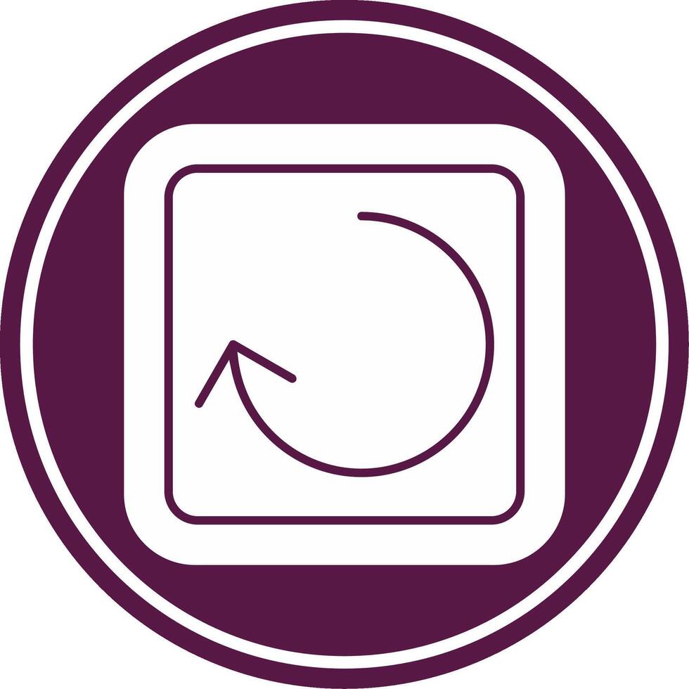 Reload Glyph Circle Icon vector