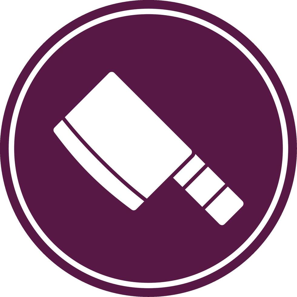Knife Glyph Circle Icon vector