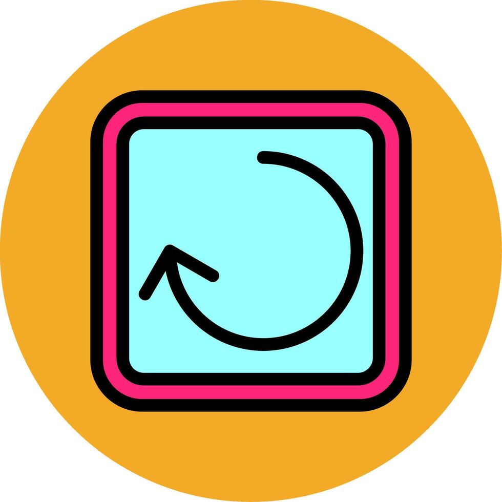 Reload Filled Multi Circle Icon vector