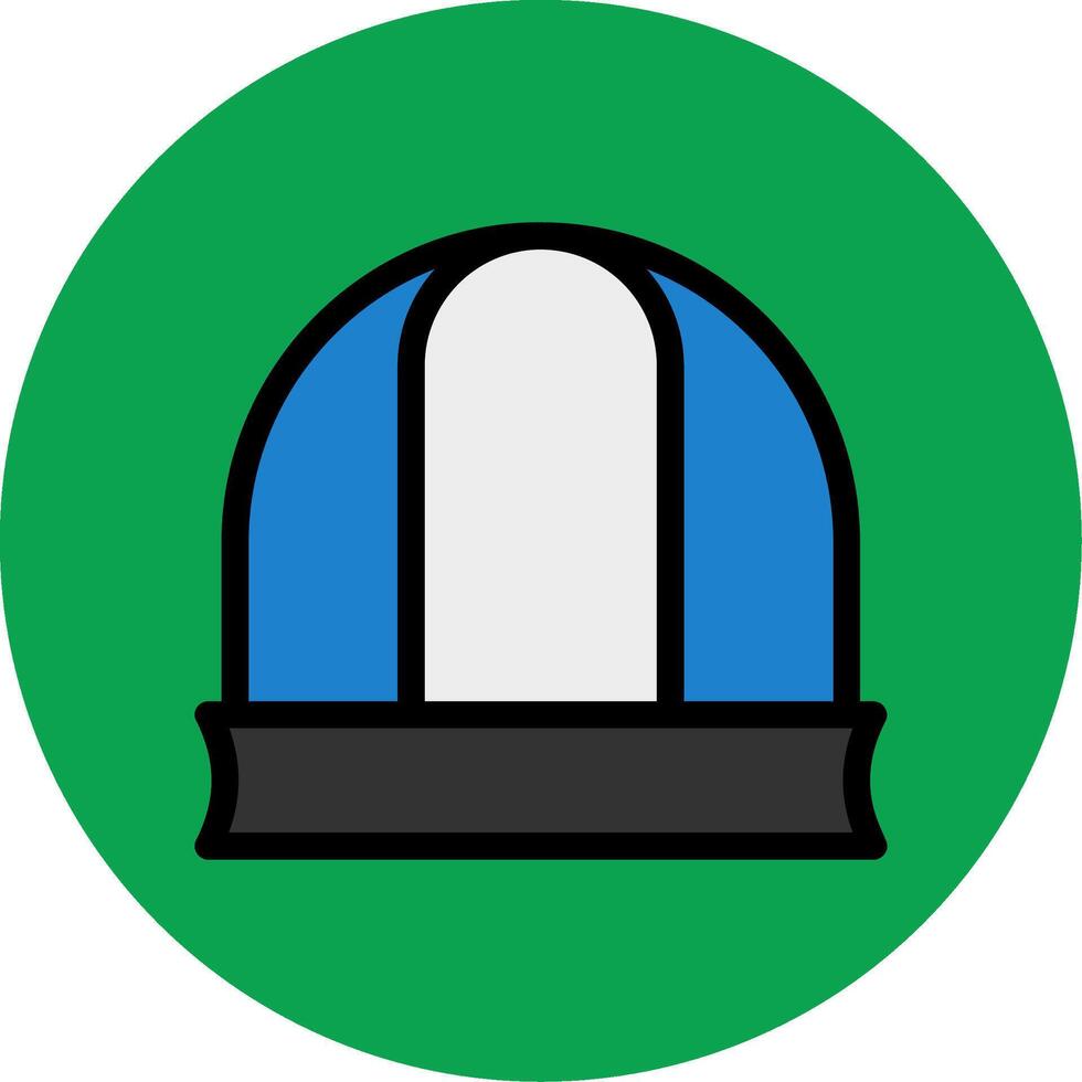 Hat Filled Multi Circle Icon vector