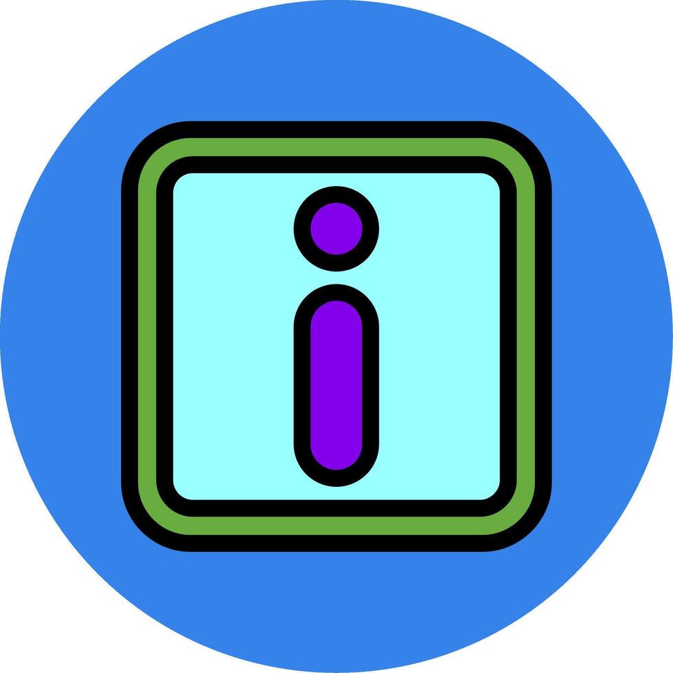 Info Filled Multi Circle Icon vector