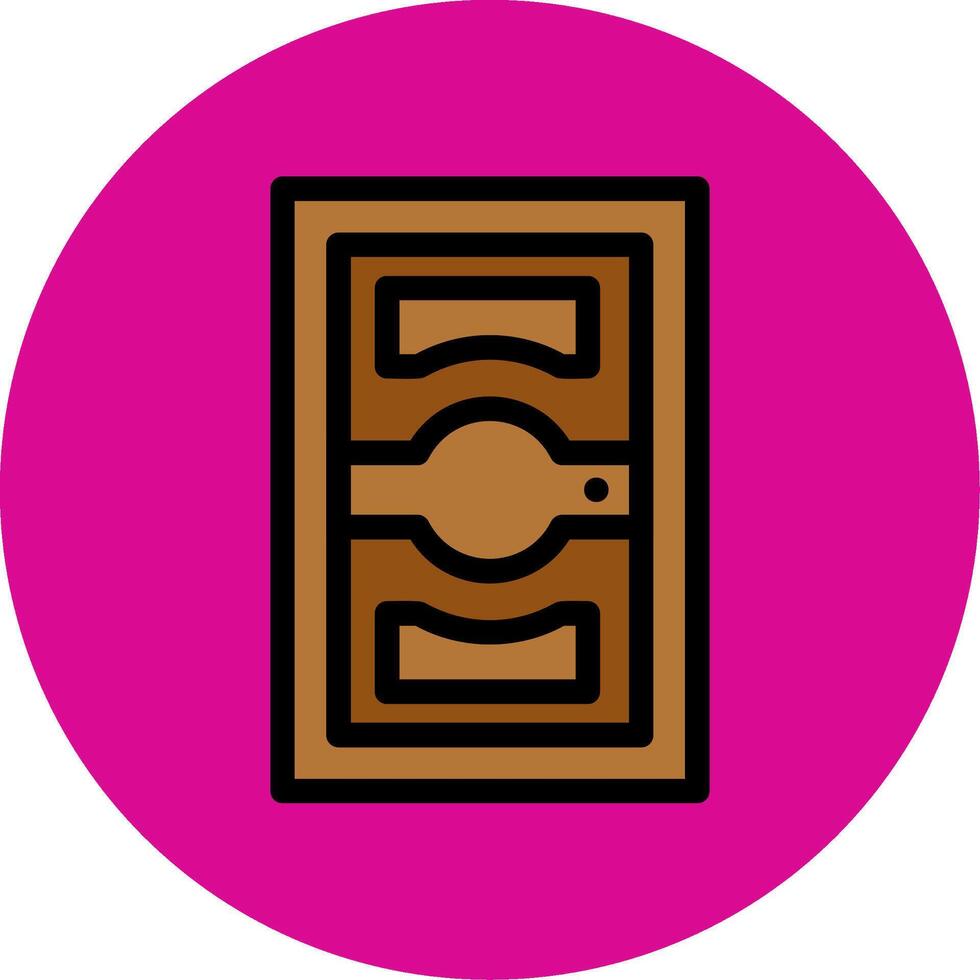 Door Filled Multi Circle Icon vector