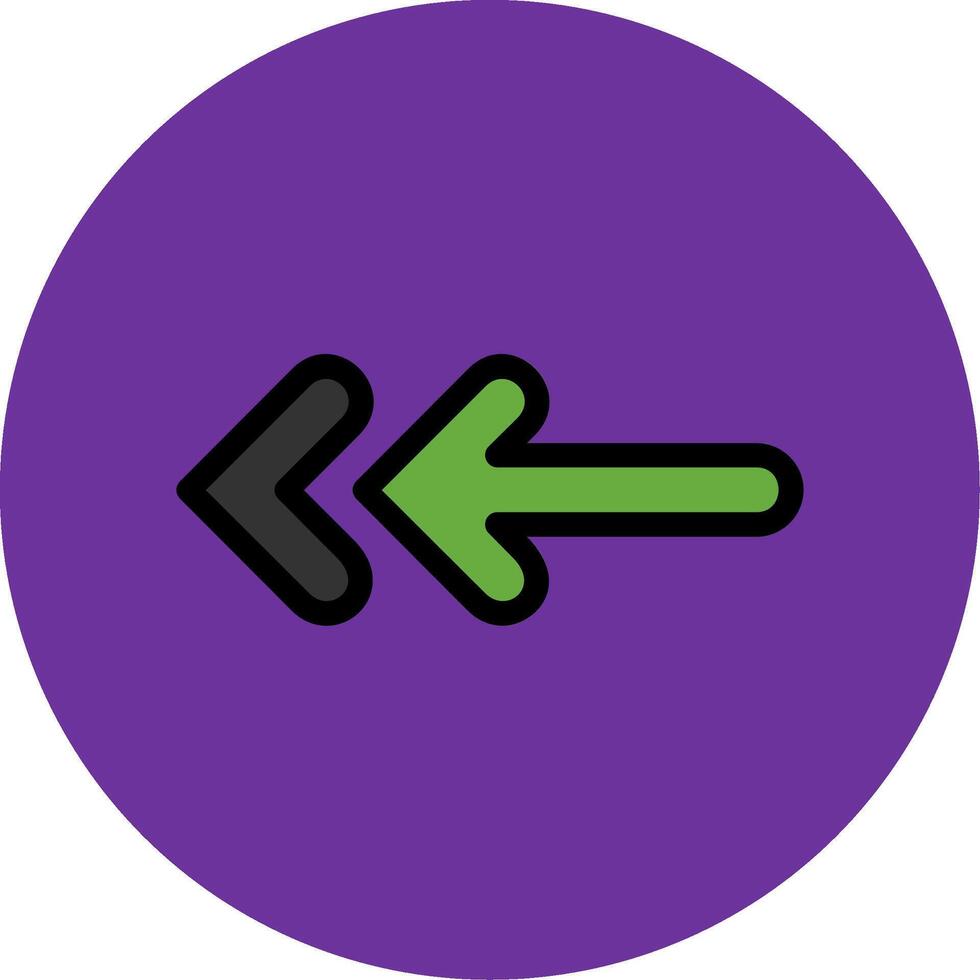 Back Filled Multi Circle Icon vector