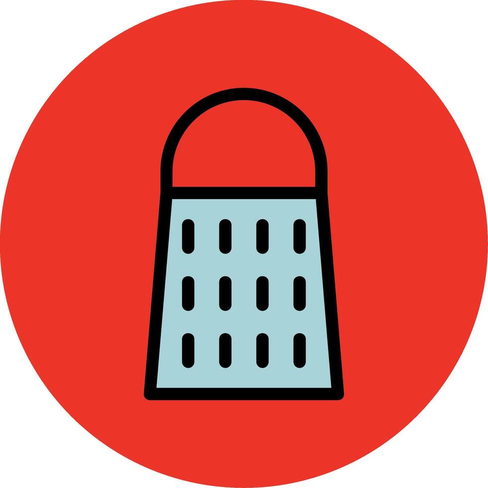 Grater Filled Multi Circle Icon vector
