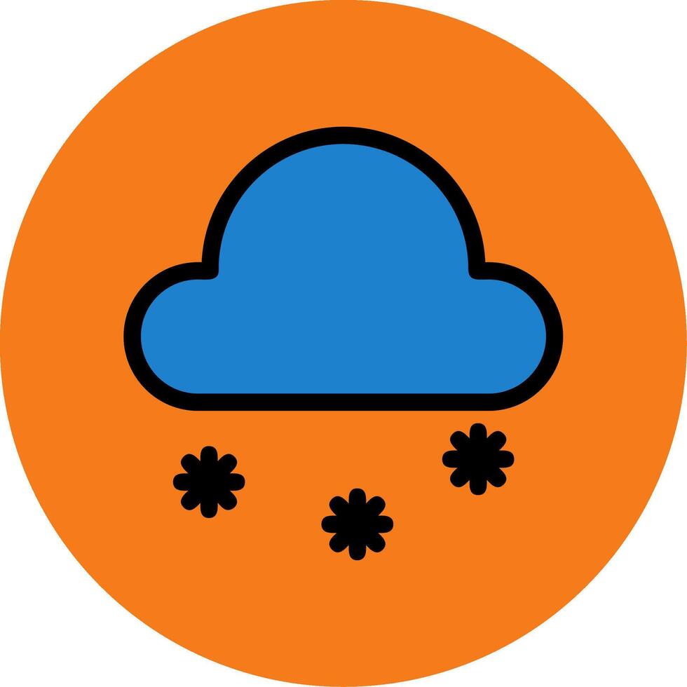 Snow Filled Multi Circle Icon vector