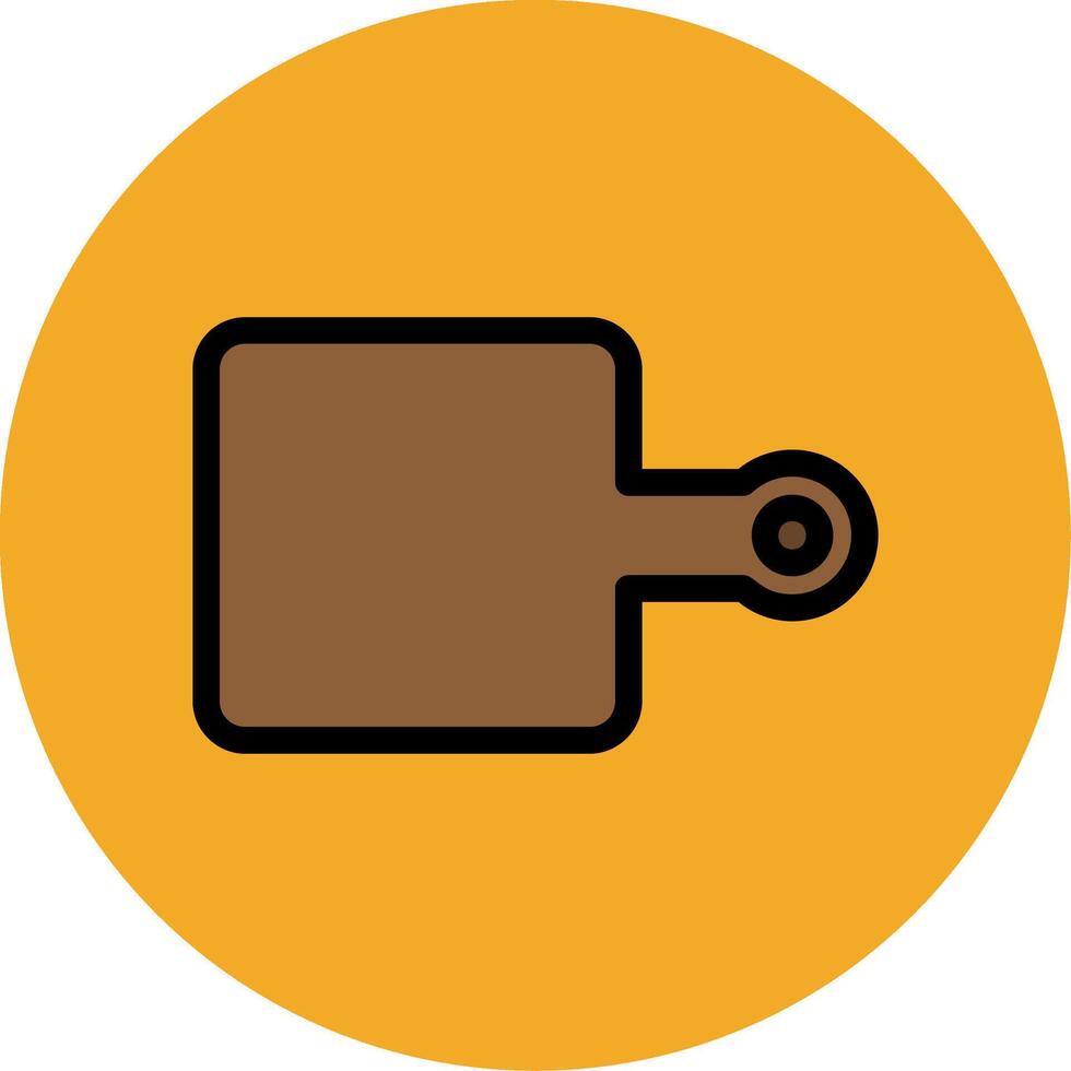 Chopping Board Filled Multi Circle Icon vector